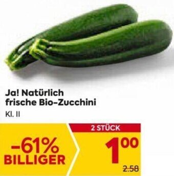 Billa Ja! Natürlich frische Bio-Zucchini Angebot
