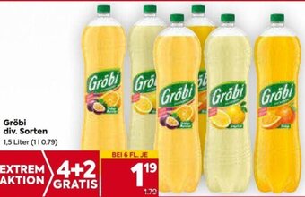 Billa Gröbi 1,5 Liter Angebot