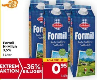 Billa Formil H-Milch 3,5 % 1 Liter Angebot