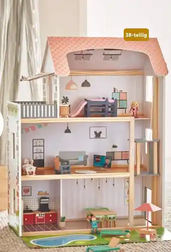 Lidl Playtive Holz Puppenhaus Angebot