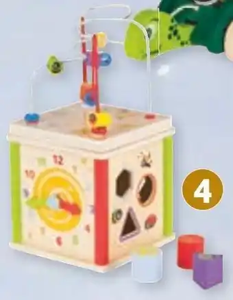 Lidl Playtive Holz Motorikspiel 5-in-1 aktivwürfel, 5-teilig Angebot