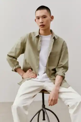 H&M Hemd aus leinenmix relaxed fit Angebot