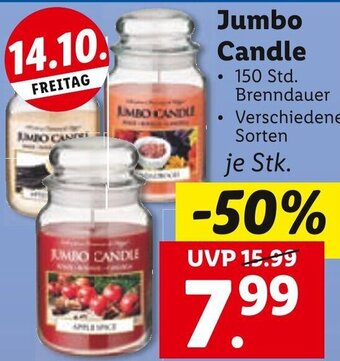 Lidl Jumbo Candle Angebot