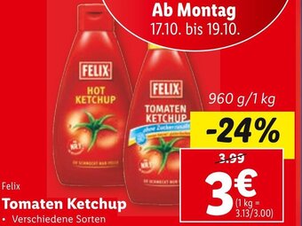 Lidl Felix Tomaten Ketchup Angebot