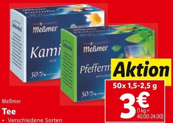 Lidl Meßmer Tee 50x 1,5-2,5 g Angebot