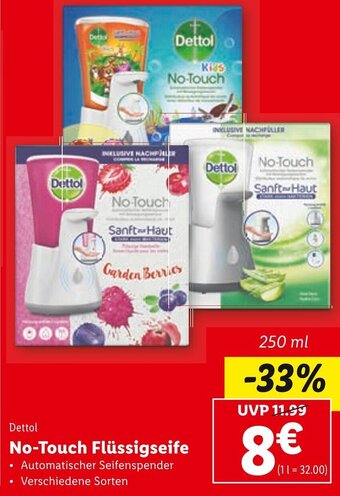 Lidl Dettol No-Touch Flüssigseife 250 ml Angebot