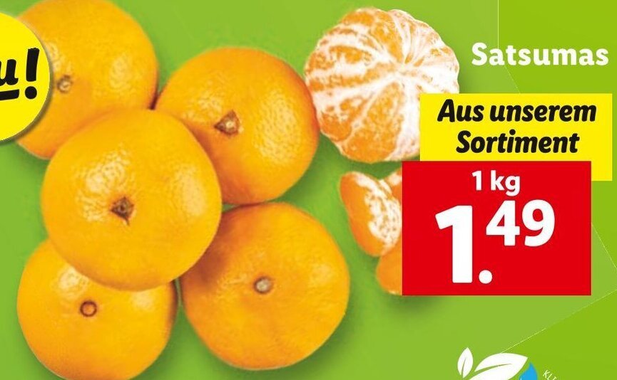 Satsumas 1 kg Angebot bei Lidl