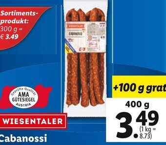 Lidl Cabanossi 400 g Angebot