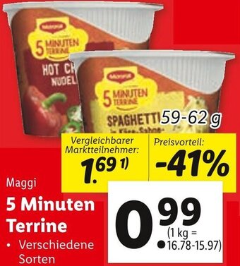 Lidl Maggi 5 Minuten Terrine 59-62 g Angebot