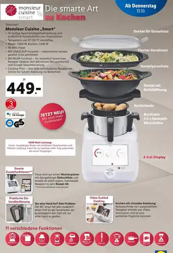 Lidl Silvercrest Monsieur Cuisine,,Smart Angebot