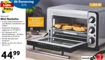 Lidl Silvercrest Mini-Backofen Angebot