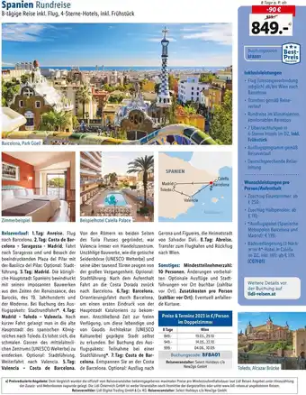 Lidl Spanien Rundreise Angebot