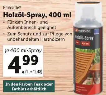 Lidl Parkside Holzöl-Spray, 400 ml Angebot