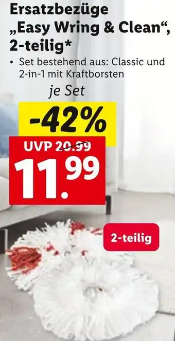 Lidl Vileda Ersatzbezüge Easy Wring & clean 2-teilig Angebot
