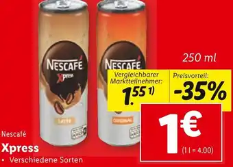 Lidl Nescafé Xpress 250 ml Angebot