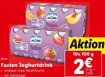 Lidl Nöm Fasten Joghurt-drink 10x 100 g Angebot