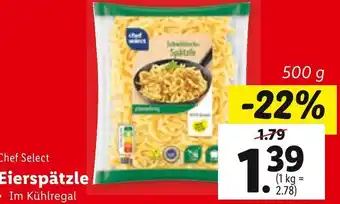 Lidl Chef Select Eierspätzle 500 g Angebot
