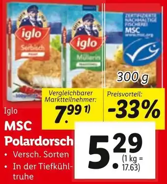 Lidl Iglo MSC Polardorsch 300 g Angebot