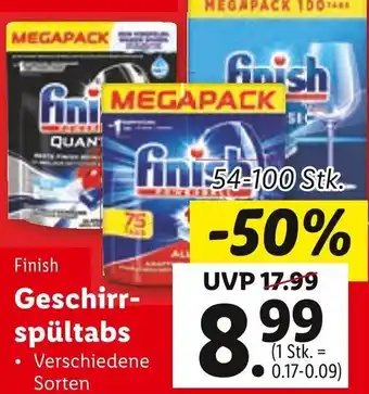 Lidl Finish Geschirrspültabs Angebot