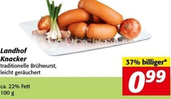 Nah&Frisch Landhof Knacker 100 g Angebot