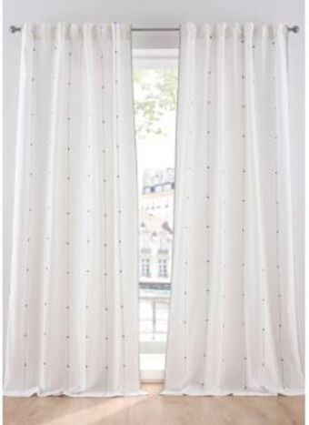 Bio baumwoll vorhang mit druck (1er pack)