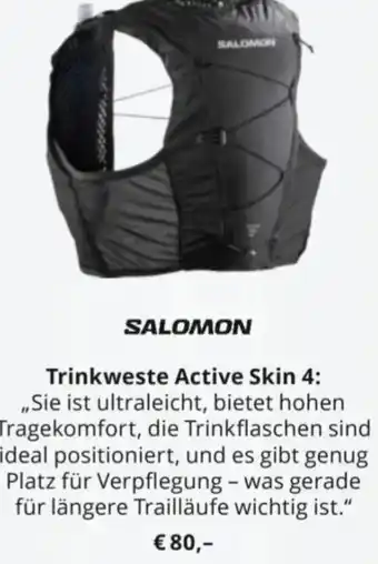 Gigasport Salomon Trinkweste Active Skin 4 Angebot
