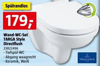 Bauhaus Wand-WC-Set Targa Style Directflush Angebot