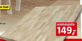 Bauhaus Leimholzplatte Eiche 200 x 90 x 2,8 cm Angebot