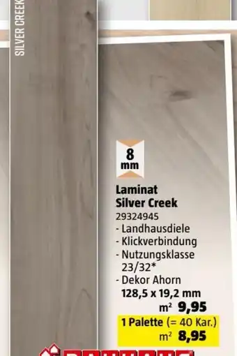 Bauhaus Laminat Silver Creek 128 ,5 x 19,2 mm Angebot