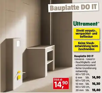 Bauhaus Bauplatte DO IT 60 x 120 cm, 6mm Angebot