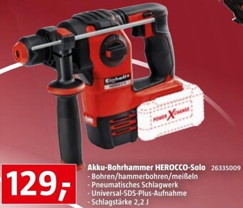 Bauhaus Einhell Akku-Bohrhammer Herocco-solo Angebot