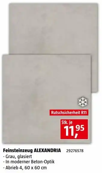 Bauhaus Feinsteinzeug Alexandria 4, 60 x 60 cm Angebot