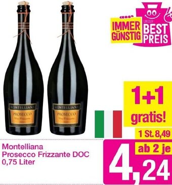 Sutterlüty Montelliana Prosecco Frizzante DOC 0,75 Liter Angebot