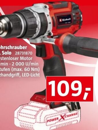 Bauhaus Akku-schlagbohrschrauber tp-cd 18/60 li-i bl solo Angebot