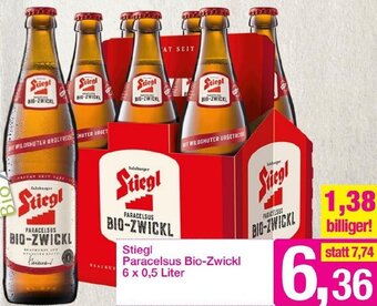 Sutterlüty Stiegl Paracelsus Bio-Zwickl 6 x 0,5 Liter Angebot