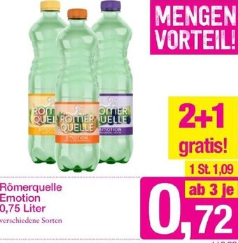 Sutterlüty Römerquelle Emotion 0,75 Liter Angebot