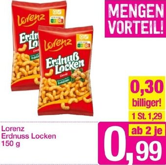 Sutterlüty Lorenz Erdnuss Locken 150 g Angebot