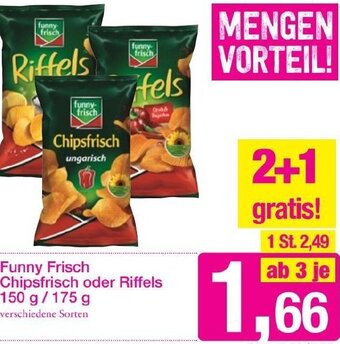 Sutterlüty Funny Frisch Chipsfrisch oder Riffels 150 g/ 175 g Angebot