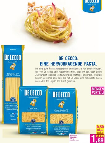 Sutterlüty De Cocco Teigwaren 500 g Angebot