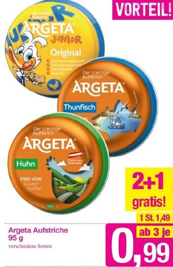 Sutterlüty Argeta Aufstriche 95 g Angebot