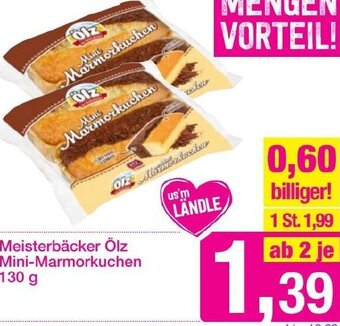 Sutterlüty Meisterbäcker Ölz Mini-Marmorkuchen 130 g Angebot