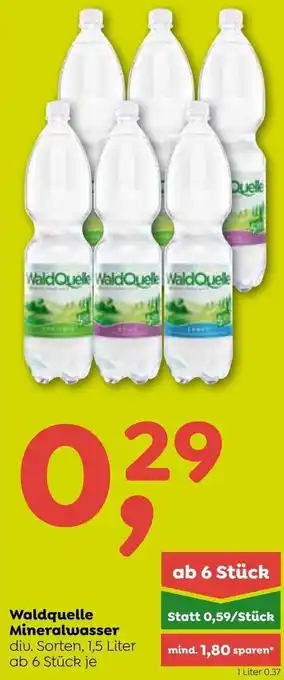 ADEG Waldquelle Mineralwasser 1,5 L Angebot