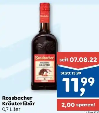 ADEG Rossbacher Kräuterbitter 0,7 Liter Angebot