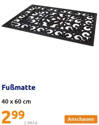 Action Fußmatte 40 x 60 cm Angebot