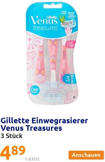 Action Gillette Einwegrasierer Venus Treasures Angebot