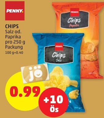 PENNY Penny Chips 250 g Angebot