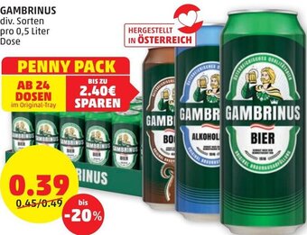PENNY Gambrinus 0,5 Liter Angebot