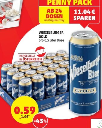 PENNY Wieselburger Gold 0,5 Liter Angebot