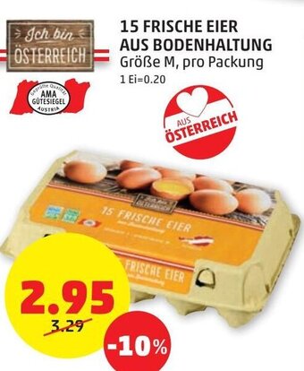 PENNY 15 Frische Eier Aus Bodenhaltung Angebot
