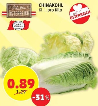 PENNY Chinakohl pro kilo Angebot